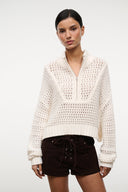 CROPPED HAMPTON SWEATER | IVORY IVORY / XS