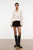 CROPPED HAMPTON SWEATER | IVORY IVORY / XS