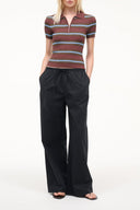 Black loose-fit wide-leg pants
