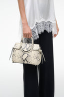 MAUDE MINI CARRYALL | WHITE SNAKE