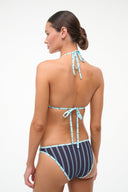 LIDO TRIANGLE BIKINI TOP | REDONDO STRIPE REDONDO STRIPE / XS