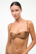 JO BALCONETTE BIKINI TOP | BRONZE BRONZE / XS