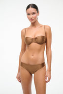 JO BALCONETTE BIKINI TOP | BRONZE BRONZE / XS