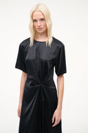 SONOMA SILK DRESS | BLACK BLACK / 4