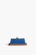 COLORBLOCK BUTTER DISH | BROWN AND BLUE GLAZE BROWN AND BLUE GLAZE