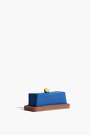 COLORBLOCK BUTTER DISH | BROWN AND BLUE GLAZE BROWN AND BLUE GLAZE