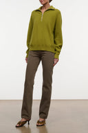 Straight jeans, dark brown, straight leg, front pockets, belt loops