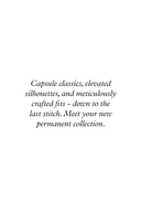 Jeans promotional text with cursive message on a plain background