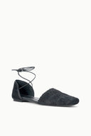 WILLA FLAT | BLACK BLACK / 36