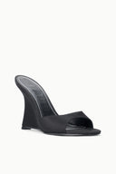 BRIGITTE HIGH WEDGE | BLACK BLACK / 36