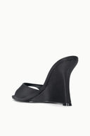 BRIGITTE HIGH WEDGE | BLACK BLACK / 36