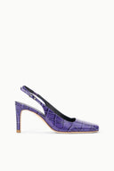 LUCIE SLINGBACK PUMP | AMETHYST CROCO AMETHYST CROCO / 36