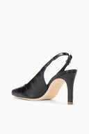 LUCIE SLINGBACK PUMP | BLACK CROCO BLACK CROCO / 36