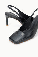 LUCIE SLINGBACK PUMP | BLACK CROCO BLACK CROCO / 36
