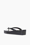 PARTY PLATFORM THONG | TRUMPET FLOWER BLACK TRUMPET FLOWER BLACK / 36