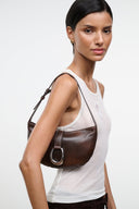 HARLOW CRESCENT SHOULDER BAG | ESPRESSO DISTRESSED ESPRESSO DISTRESSED / OS