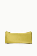 Lime green EVE clutch bag with smooth rectangular silhouette