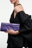 MUSE CLUTCH | AMETHYST CROCO AMETHYST CROCO