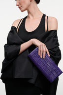 MUSE CLUTCH | AMETHYST CROCO AMETHYST CROCO