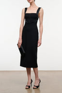 MUSE CLUTCH | BLACK CROCO BLACK CROCO