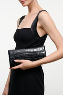 MUSE CLUTCH | BLACK CROCO BLACK CROCO