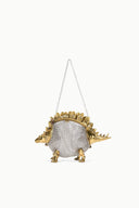 Barbara Mini Dino Chainmail Bag | Gold