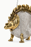 Barbara Mini Dino Chainmail Bag | Gold