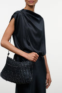 ASTA SHOULDER BAG | DARK SAPPHIRE KNIT DARK SAPPHIRE KNIT