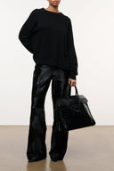 Large Maude Carryall | Black Croco