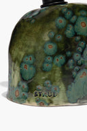 Mini table lamp base close-up with STAUD logo on green-blue sea turtle ceramic