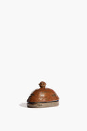HENRY BUTTER DISH | BROWN GLAZE BROWN GLAZE
