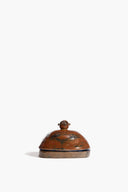 HENRY BUTTER DISH | BROWN GLAZE BROWN GLAZE