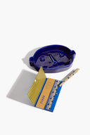 Henry Blue rolling tray with rolling papers and blue pack