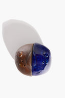 HENRY SALT & PEPPER SHAKER SET | BROWN AND COBALT BLUE GLAZE BROWN AND COBALT BLUE GLAZE