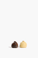 HENRY SALT & PEPPER SHAKER SET | BROWN AND SAND GLAZE BROWN AND SAND GLAZE