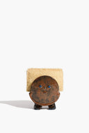 HENRY SPONGE HOLDER | BROWN GLAZE BROWN GLAZE