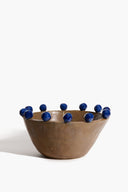 MOON RIM BOWL | BROWN AND COBALT BLUE GLAZE BROWN AND COBALT BLUE GLAZE