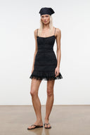 HALIE MINI DRESS | BLACK BLACK / 4