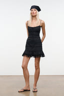 HALIE MINI DRESS | BLACK BLACK / 4