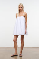 CECILY MINI DRESS | WHITE WHITE / XS