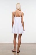 CECILY MINI DRESS | WHITE WHITE / XS