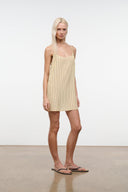 IRENA SILK DRESS | MONDAY STRIPE MONDAY STRIPE / XS