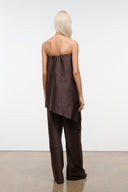 GEORGIA SILK CONVERTIBLE TOP | EARTH EARTH / XS