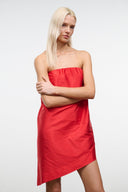GEORGIA SILK CONVERTIBLE TOP | RED ROSE RED ROSE / XS