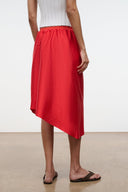 GEORGIA CONVERTIBLE SILK DUPIONI TOP | RED ROSE