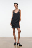 CARA DRESS | BLACK STUDS BLACK STUDS / XS