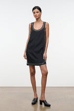 CARA DRESS | BLACK STUDS