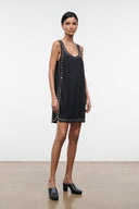 CARA DRESS | BLACK STUDS BLACK STUDS / XS