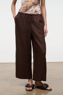 MATEO LINEN CROPPED PANT | ROOT ROOT / XS
