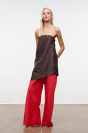 STROLL SILK PANT | RED ROSE RED ROSE / XS